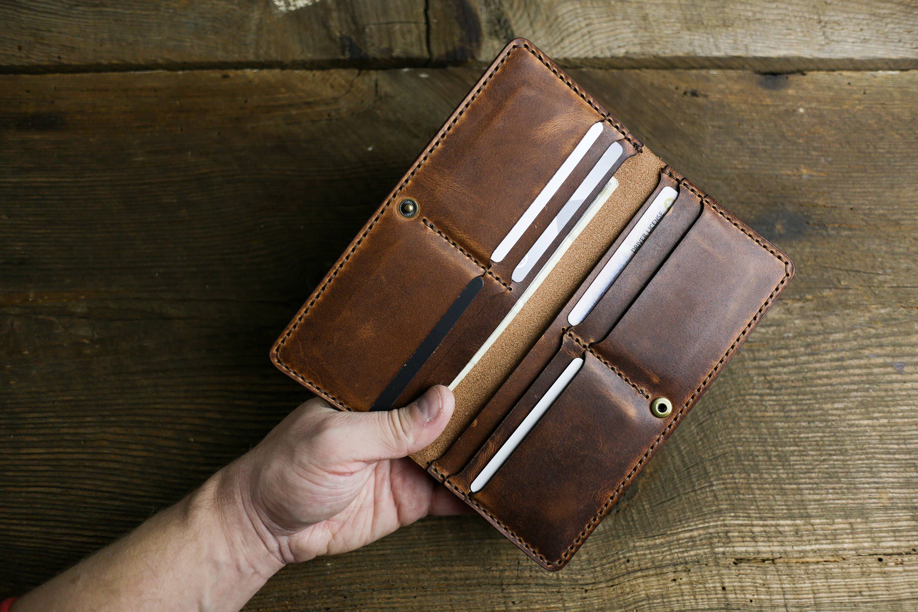 Choice Goods Co. - Wholesale Wallet - Unisex - The Long Wallet in English Tan1