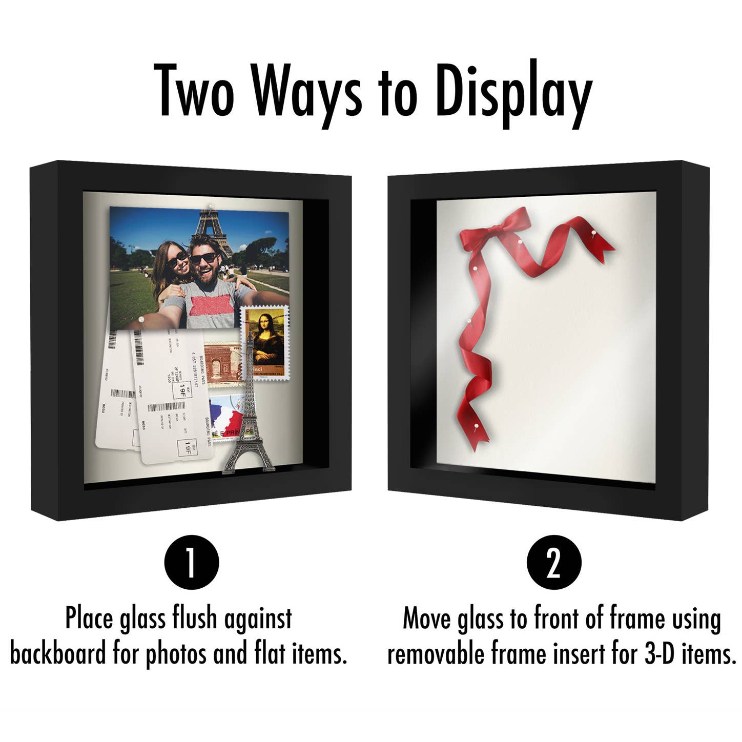 Americanflat Shadow Box Frame with Black Molding (2 Pack) for wholesale on Faire29