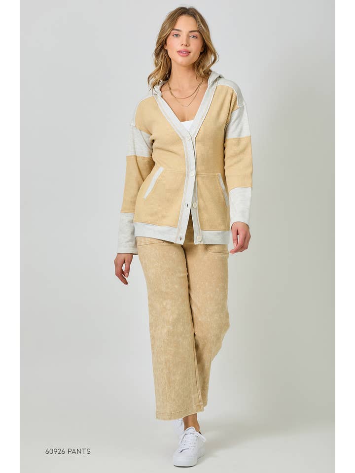 Mystree - Wholesale Cardigan - Women's - 60553 Color Block Hoodie Cardigan26