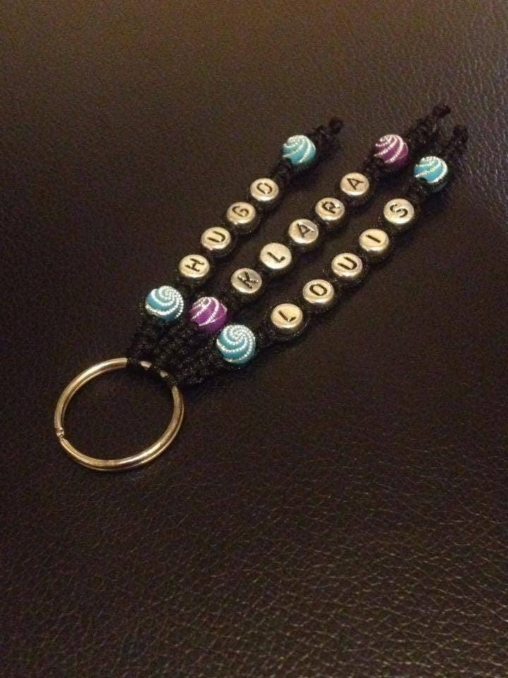 LyliCreations - Wholesale Keychain - Women's - Personalized name keychain - macramé name keychain2