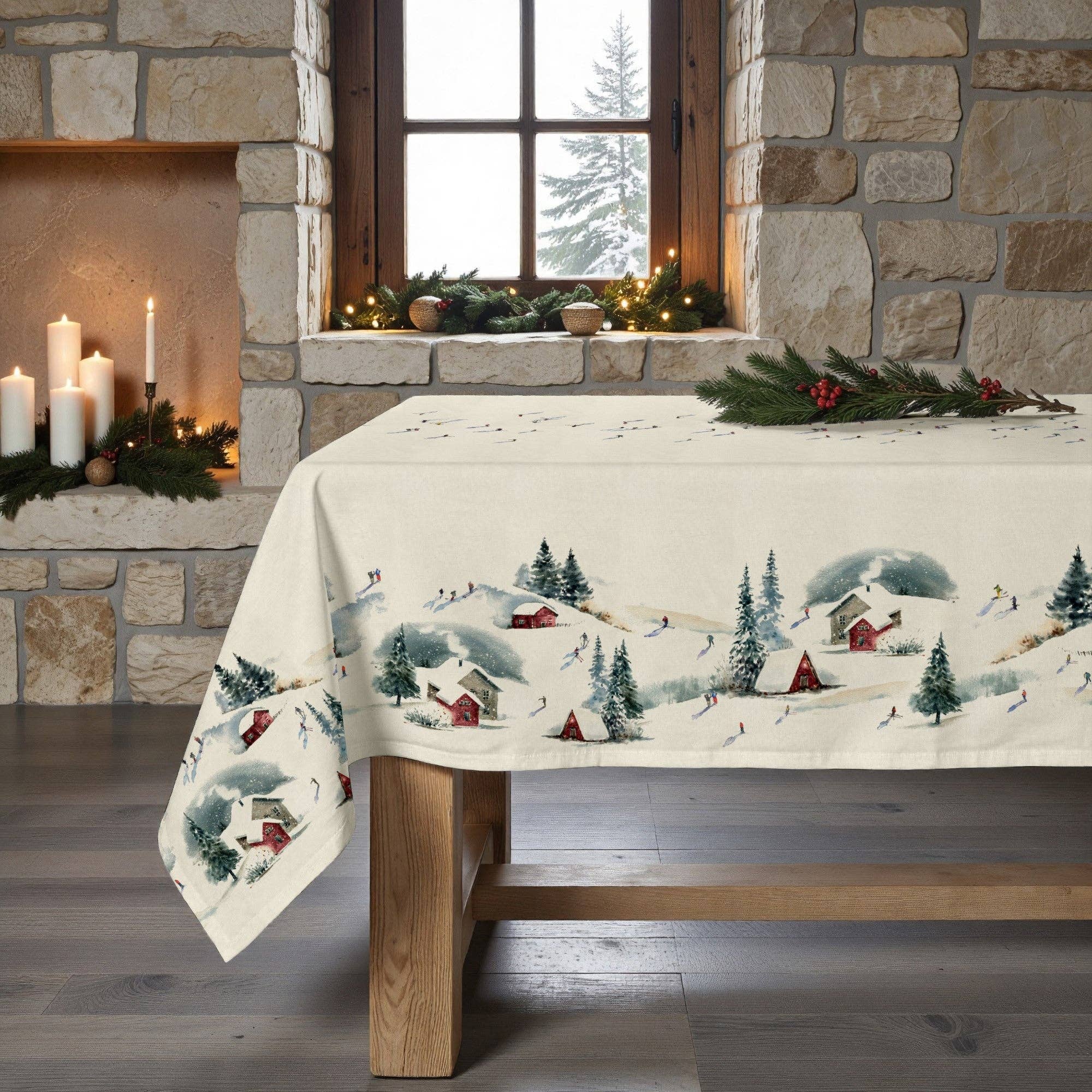 SG HOGAR - Wholesale Tablecloth - Stain-resistant tablecloth Christmas wish 16 12252