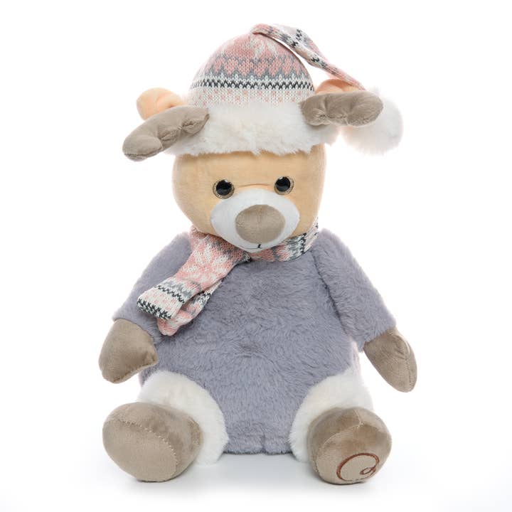 Peluche di peluche natalizio a forma di renna | 32 cm per la vendita all'ingrosso da parte di BARNSHENN