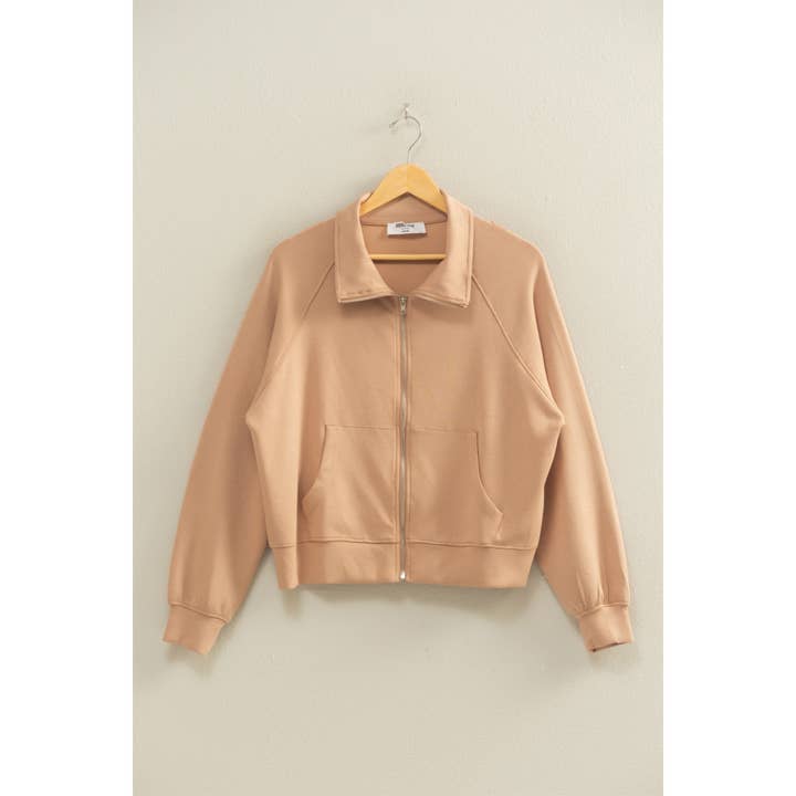 HYFVE - Wholesale Jacket - Women's - Double Knit High Neck Long Sleeve Zippered Jacket4