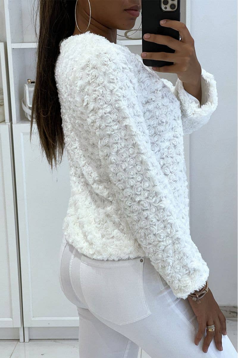 LS GROUP - Wholesale Outerwear Vest - Women's - Gilet vintage blanc pour femme1