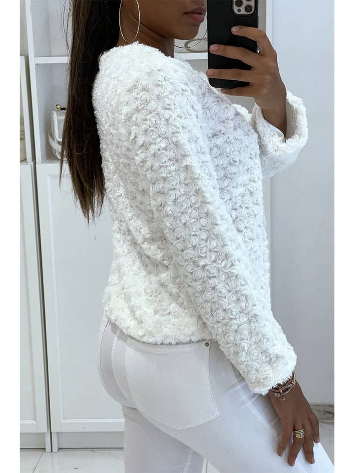 LS GROUP - Wholesale Outerwear Vest - Women's - Gilet vintage blanc pour femme1