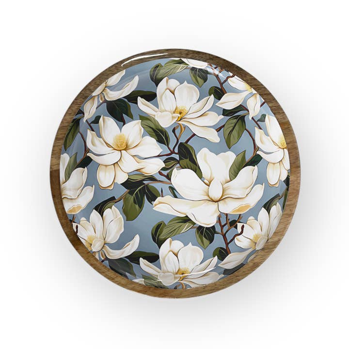 My Casita - Wholesale Decorative Plate/Dish/Bowl - Magnolia Trays (S-8", M-10" or L-12" in Pack of 2) 7-262