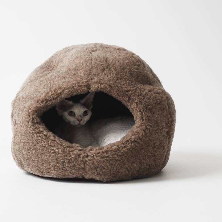 Mellow - Wholesale Pet bed – Cat/dog - Nest Natural Woolen Pet Bed - Beige3