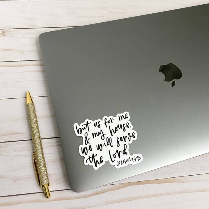 swaygirls - Vente Autocollant - Citations autocollants de verset bibliques | Décalque chrétien | Joshua 24:158