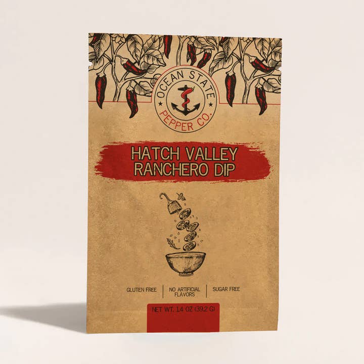 Ocean State Pepper Co. - Wholesale Dip - Hatch Valley Ranchero Dip - Southwest Chili-Ranch Dip0