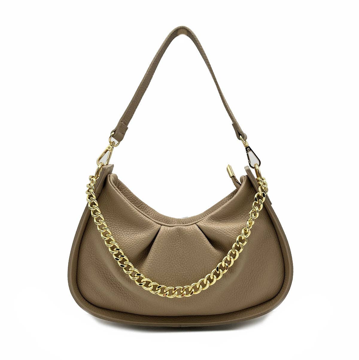 Suie Valentini srl – wholesale Axelremsväska – Dam – Kedjeväska i äkta läder, tillverkad i Italien, art. 11244014