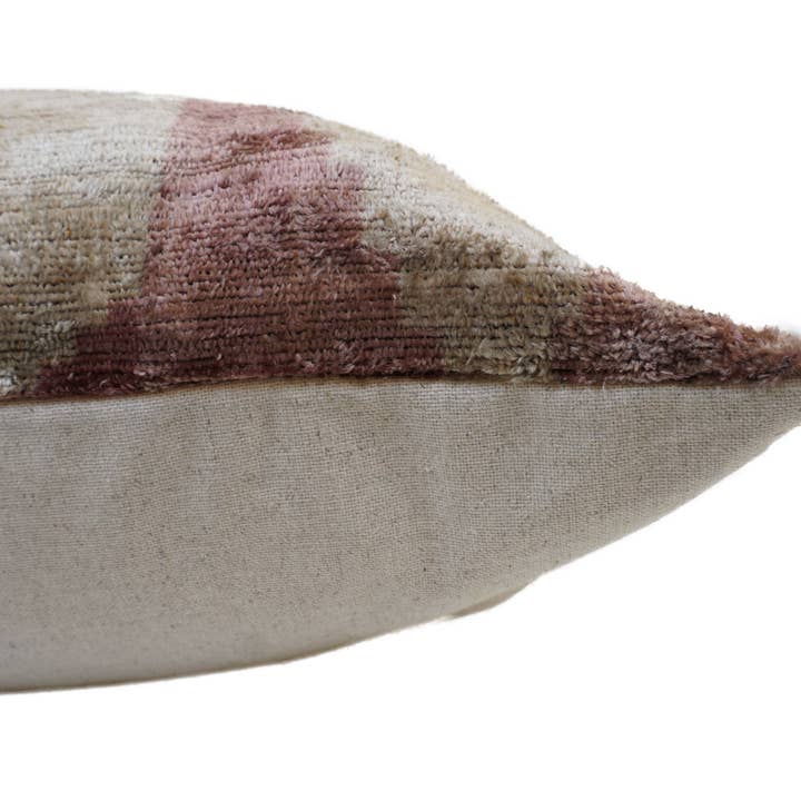 MD Home - Wholesale Throw Pillow Cover - EGYPTIAN EYES SOLID- IKAT SILK/VELVET PILLOWCASE 24"x24"3