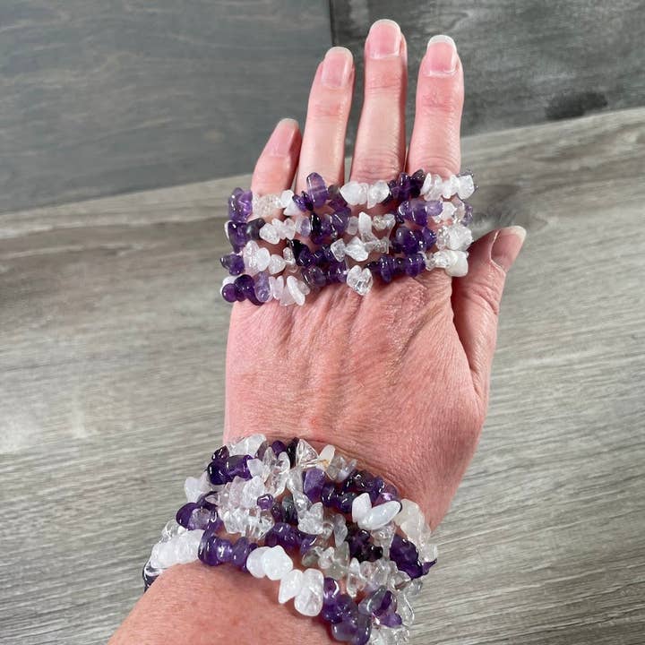 Keystone Crystals - Wholesale Beaded Bracelet - Multi-Stone Gemstone Chip Bracelets – Wholesale Crystals