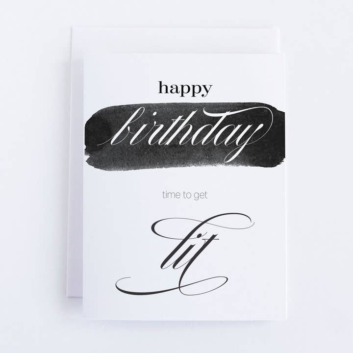 "Lit Birthday" Greeting Card for wholesale by Paperie by MJ