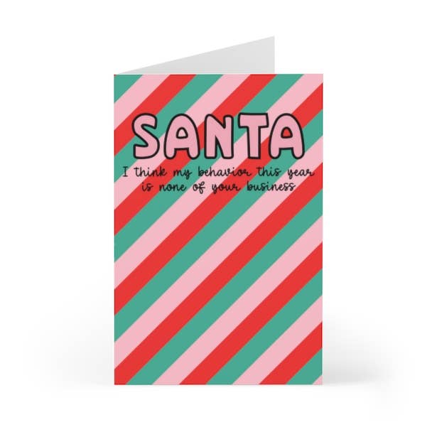 R is for Robo - Wholesale Christmas Card - Funny Christmas Card Sassy Christmas Card Pink Holiday Cards
