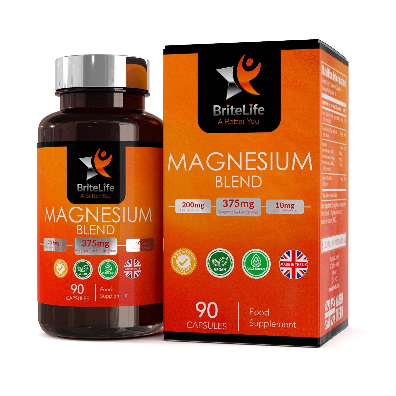 Focus Supplements – wholesale Oral supplement/vitamin – Magnesium Blend (375mg) 90 Capsules0