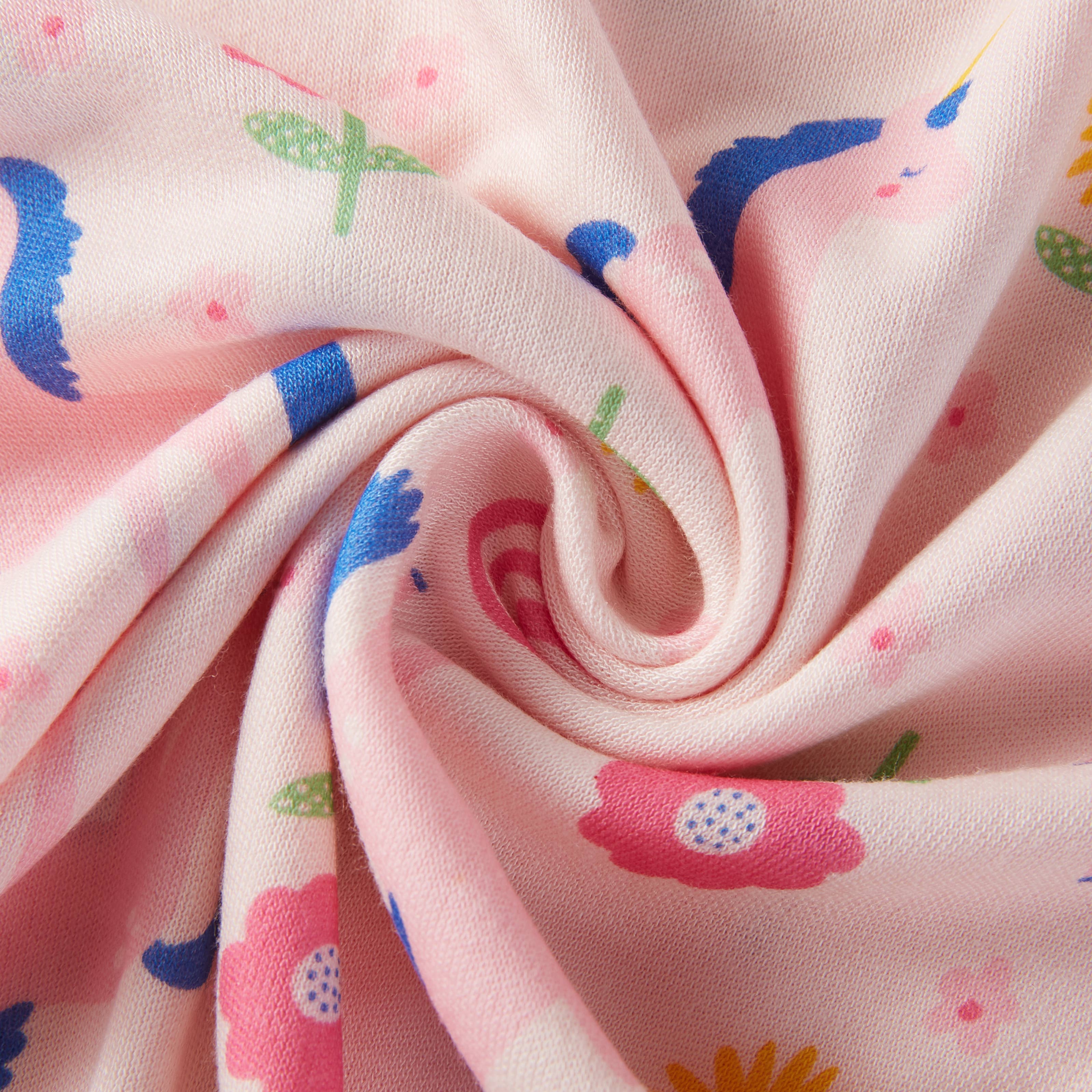 Lollipop Dreams – Großhandel Schlafanzug-Set – Kinder – 95 % Viskose aus Bambus Einhorn-Blumen Kinder-Pyjama-Set1