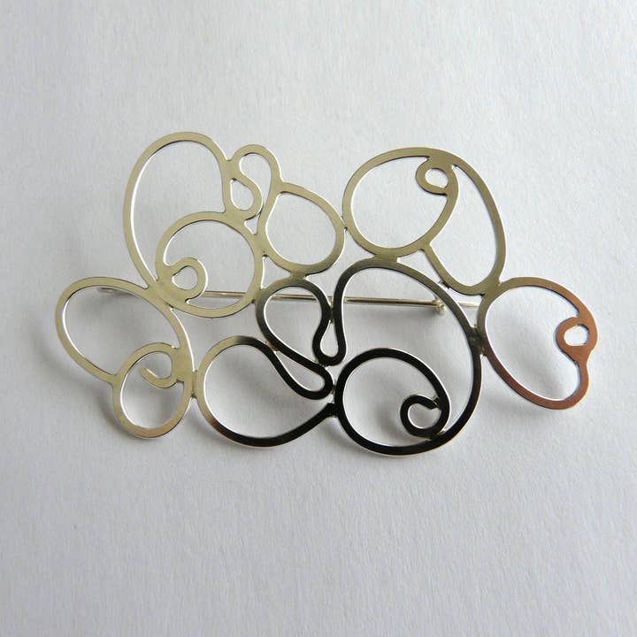 Pendule en argent avec perles pour la vente par Joana Simões Jewellery