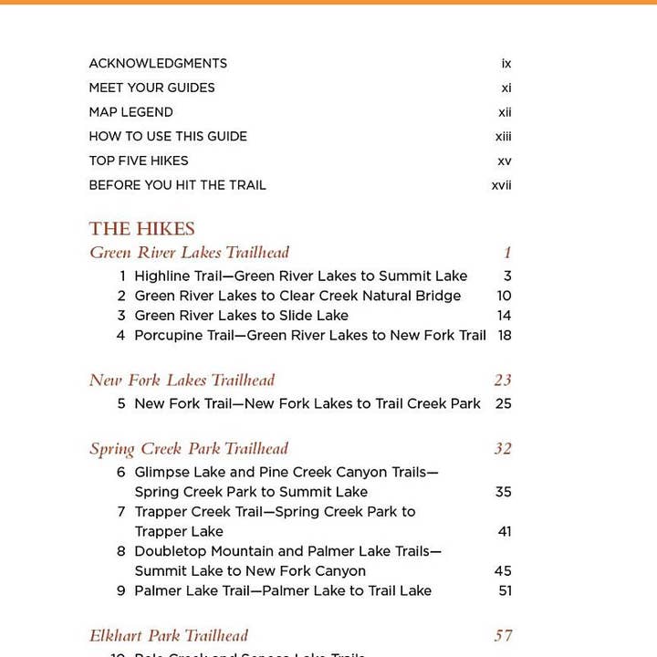 National Book Network - Wholesale Nature & Outdoors - Hiking Wyoming's Wind River Range, 4th edition6