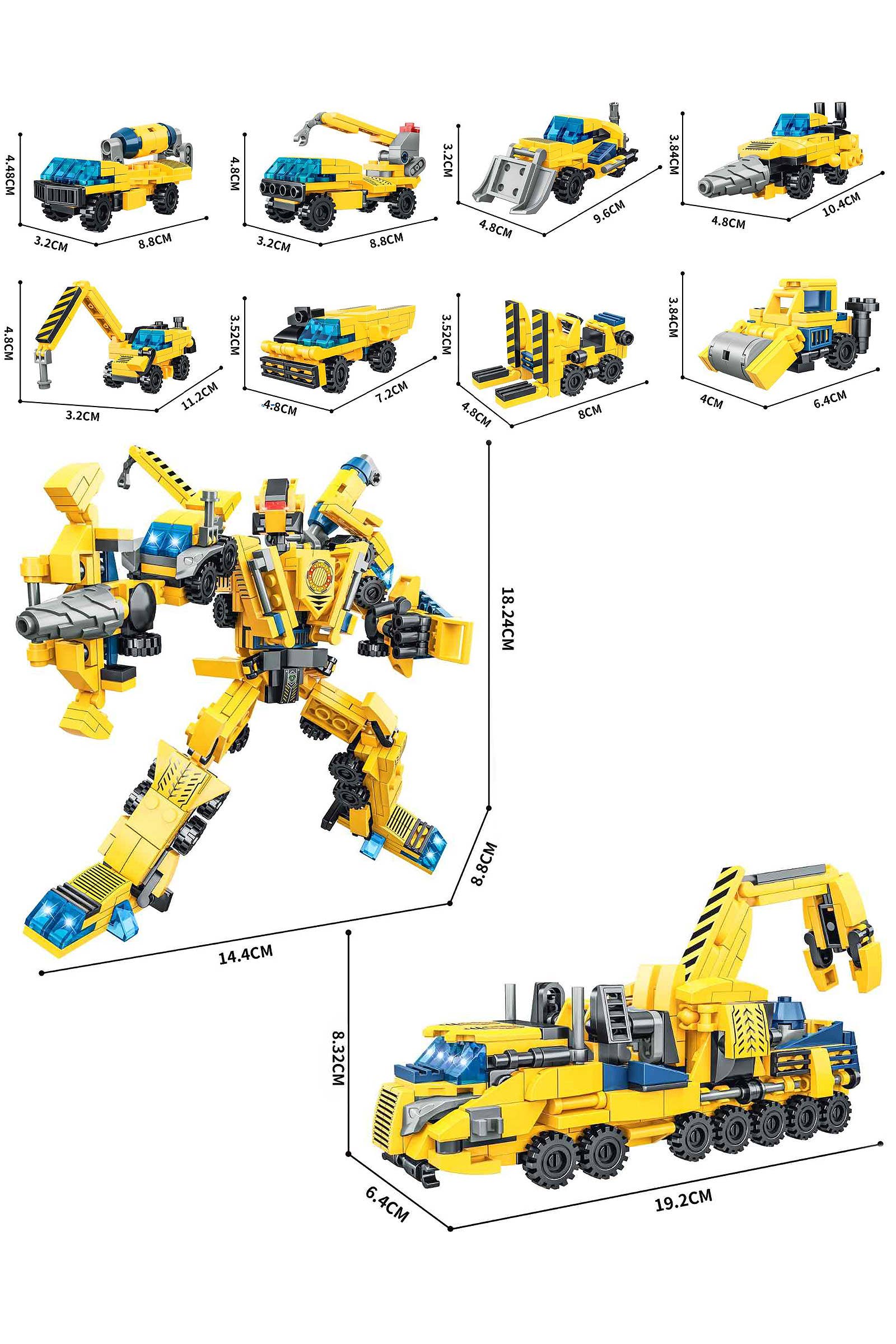 ASSORTED Construction Vehicle Diy Building Block - 8 Box for wholesale on Faire4