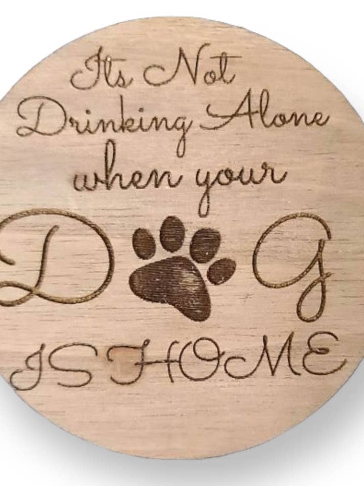 Not Drinking Alone Hundemagnet für den Großhandel von Kristi's Keepsakes