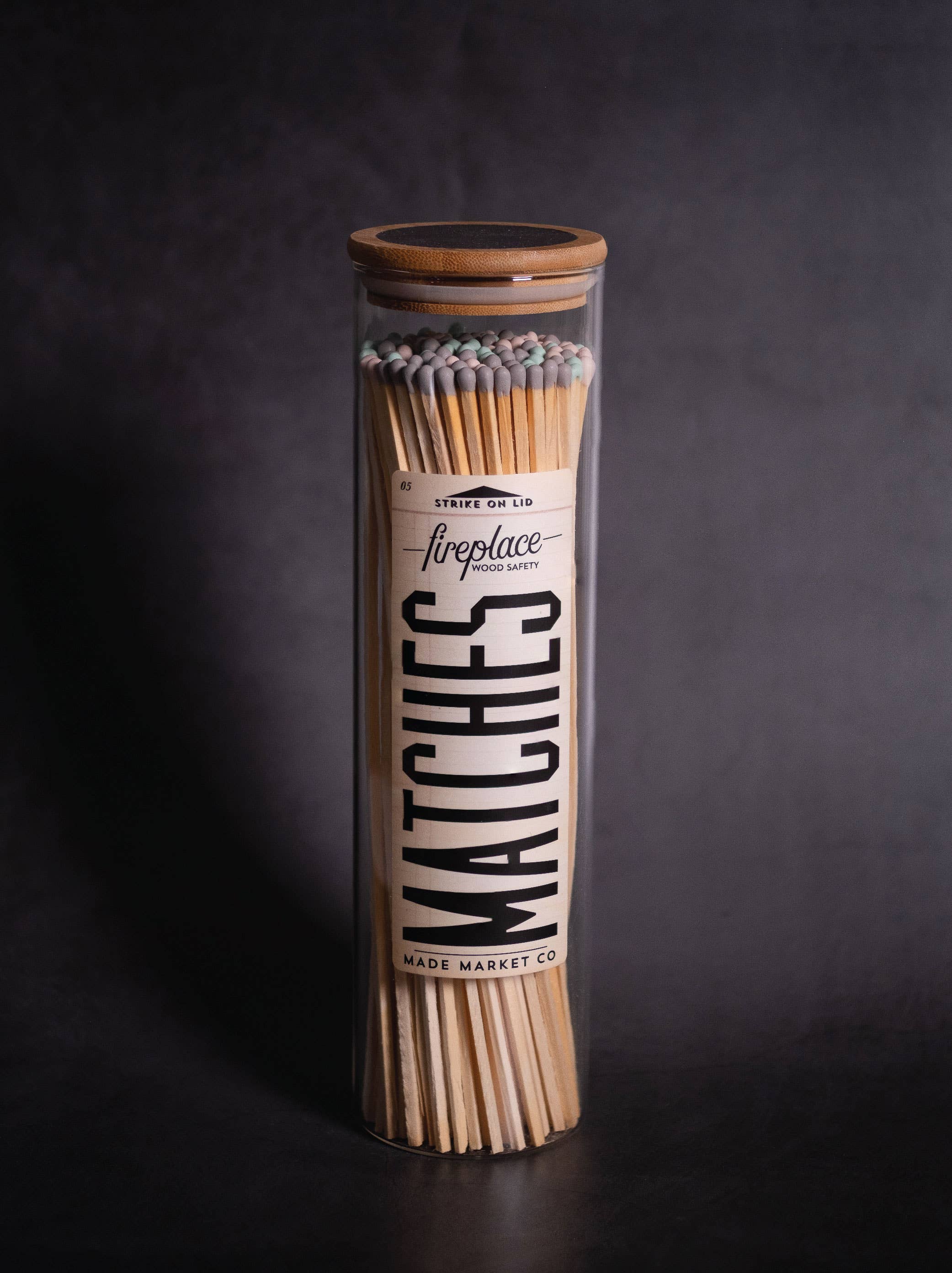 Made Market Co. – wholesale Matches – Fireplace vintage Apothecary Matches - 9 color options10