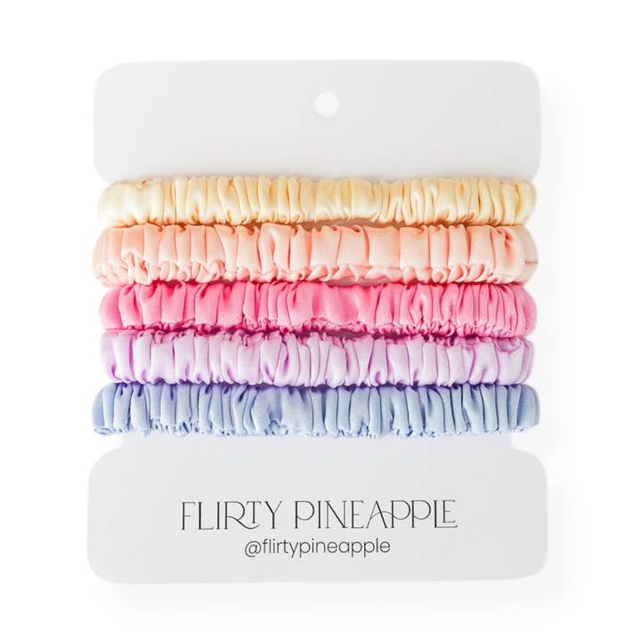 Flirty Pineapple - Wholesale Hair Tie - Silk Hair Ties7