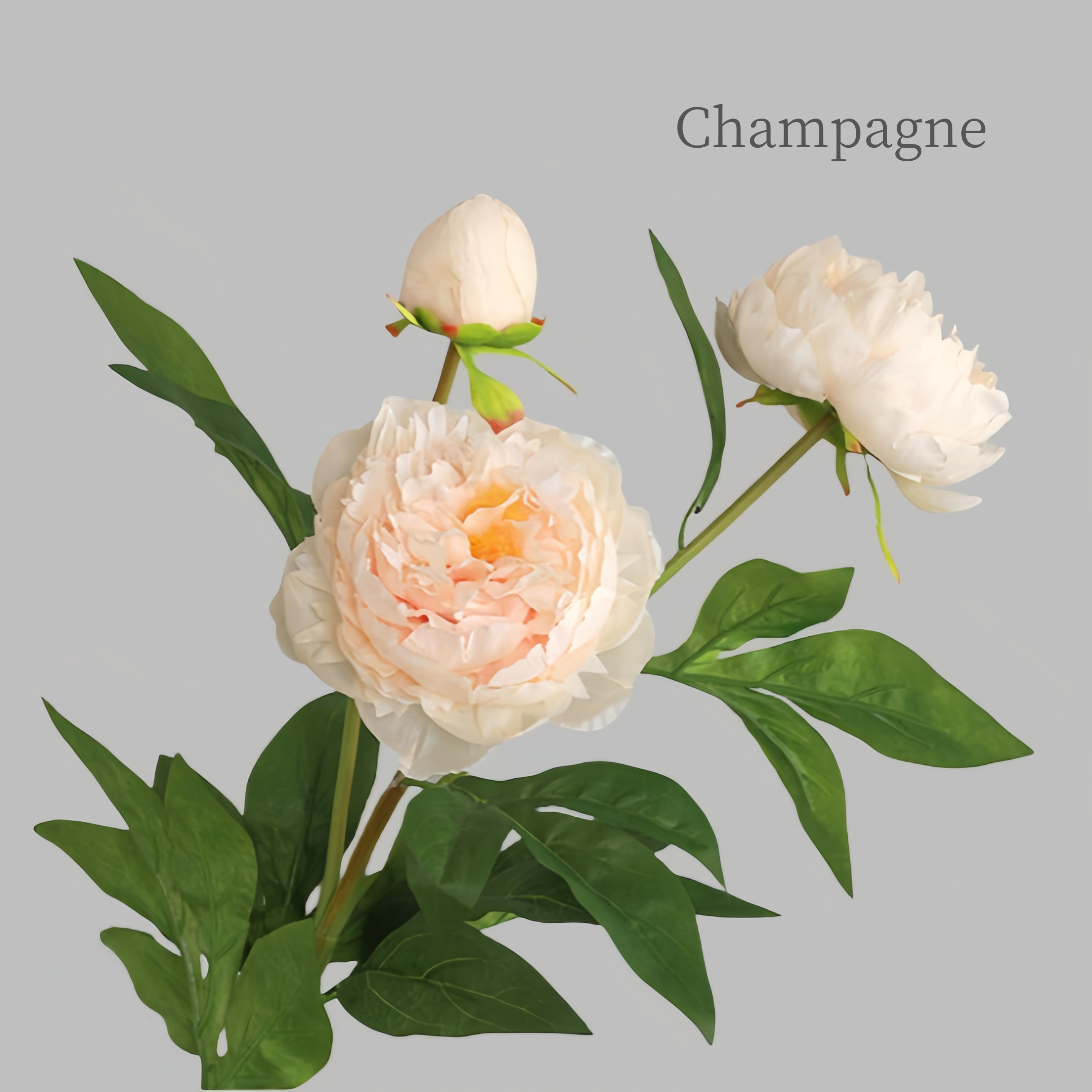 ACNITE(We cover U.S. import duties) – wholesale Artificial flowers – 3 head Artificial peony flower silk flower for wedding decor2