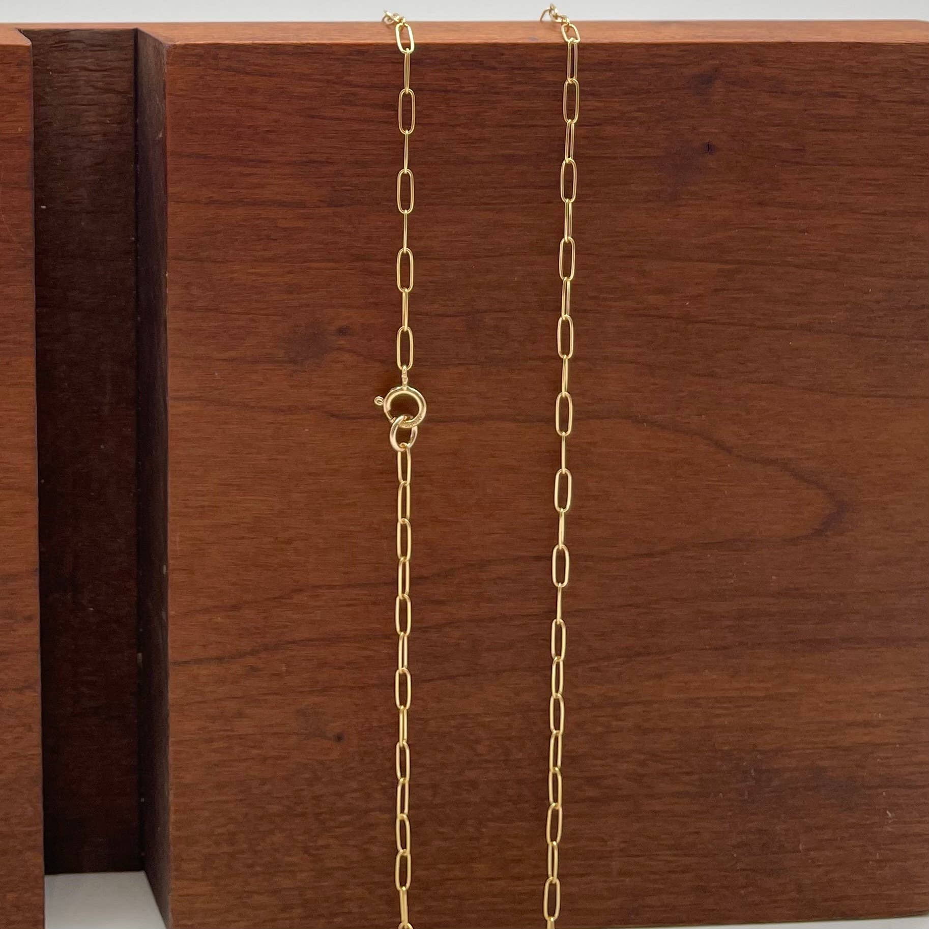 Cali Findings - Wholesale Link & Chain Necklace - 14K Gold Filled 2mm Round Paperclip, Elongated Cable Link1