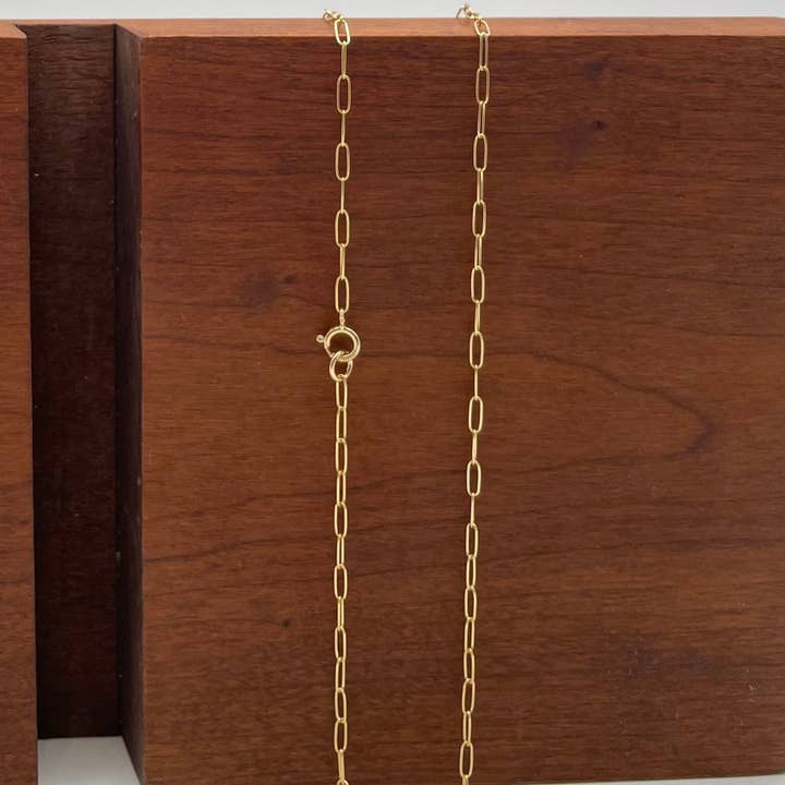 Cali Findings - Wholesale Link & Chain Necklace - 14K Gold Filled 2mm Round Paperclip, Elongated Cable Link1
