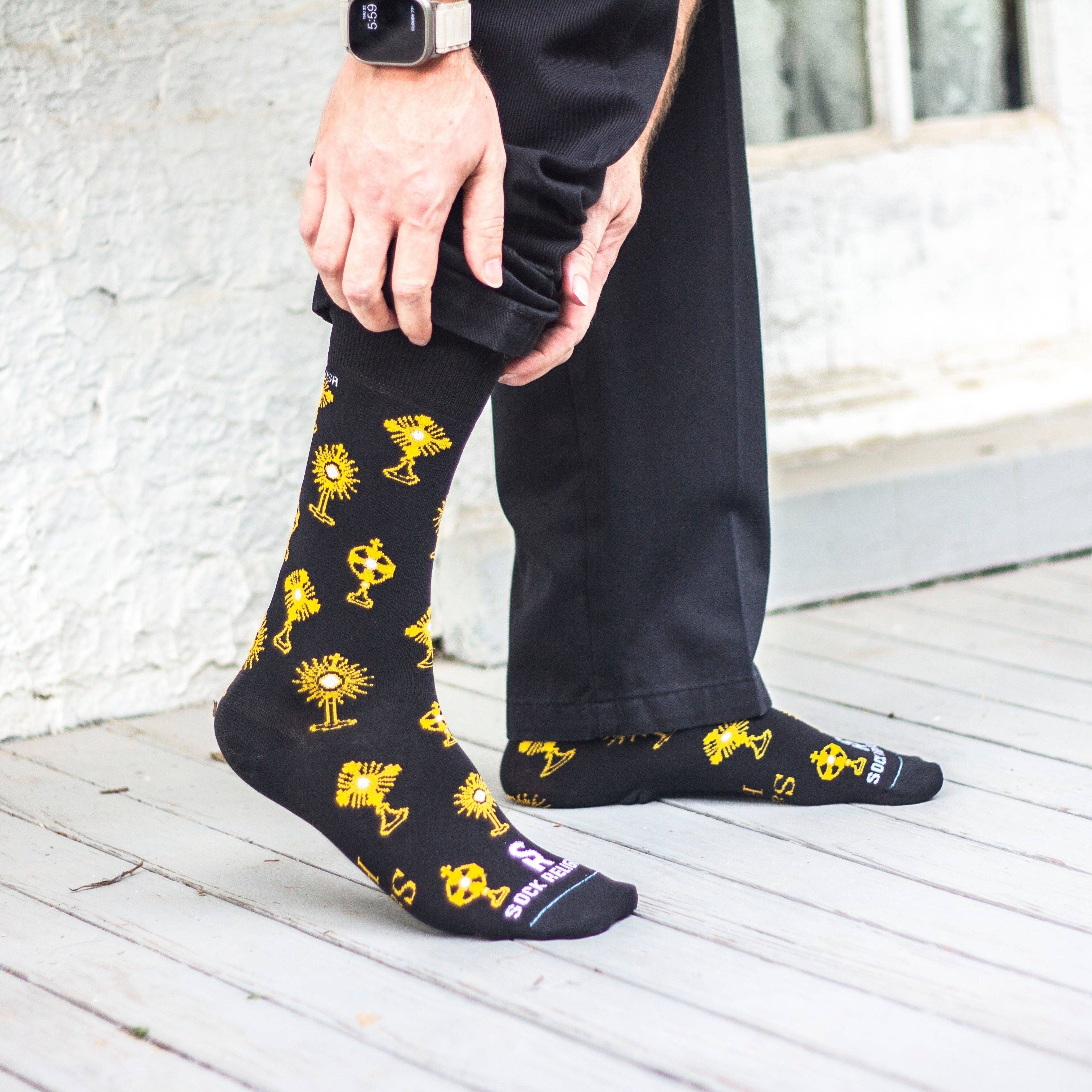 Sock Religious – wholesale Strumpor - Unisex – Monstrance Vuxen XL Strumpor3