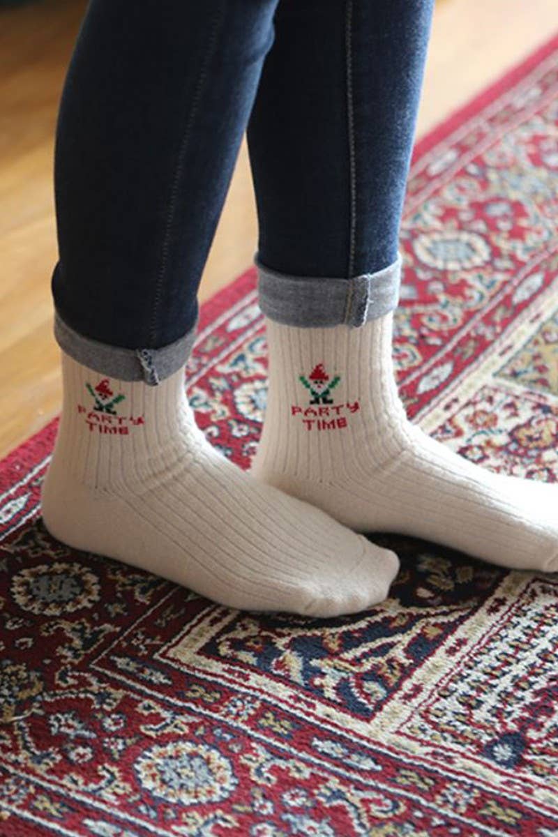  MERRY Women's Christmas Wool Blend Crew Socks for wholesale on Faire3