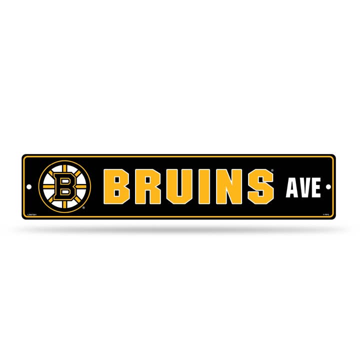 Majestic Sports - Wholesale Sign - NHL Boston Bruins Street Sign, 5 x 24-inches