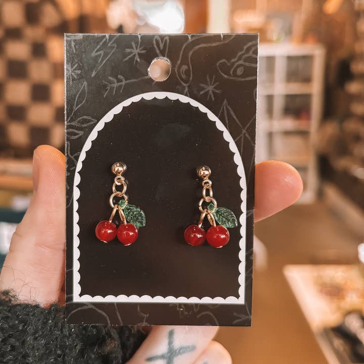 Cherry Earrings for wholesale by Betty Ratbag
