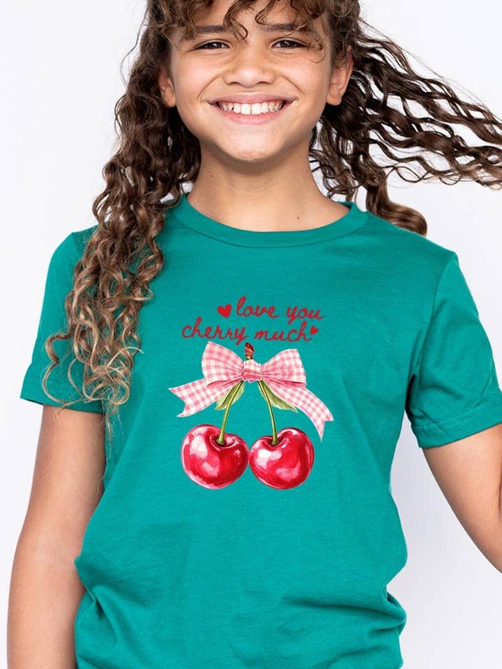 Hou Van Jou Kersen Veel Kinder Graphic T-shirt voor wholesale door Pink Irene Wholesale