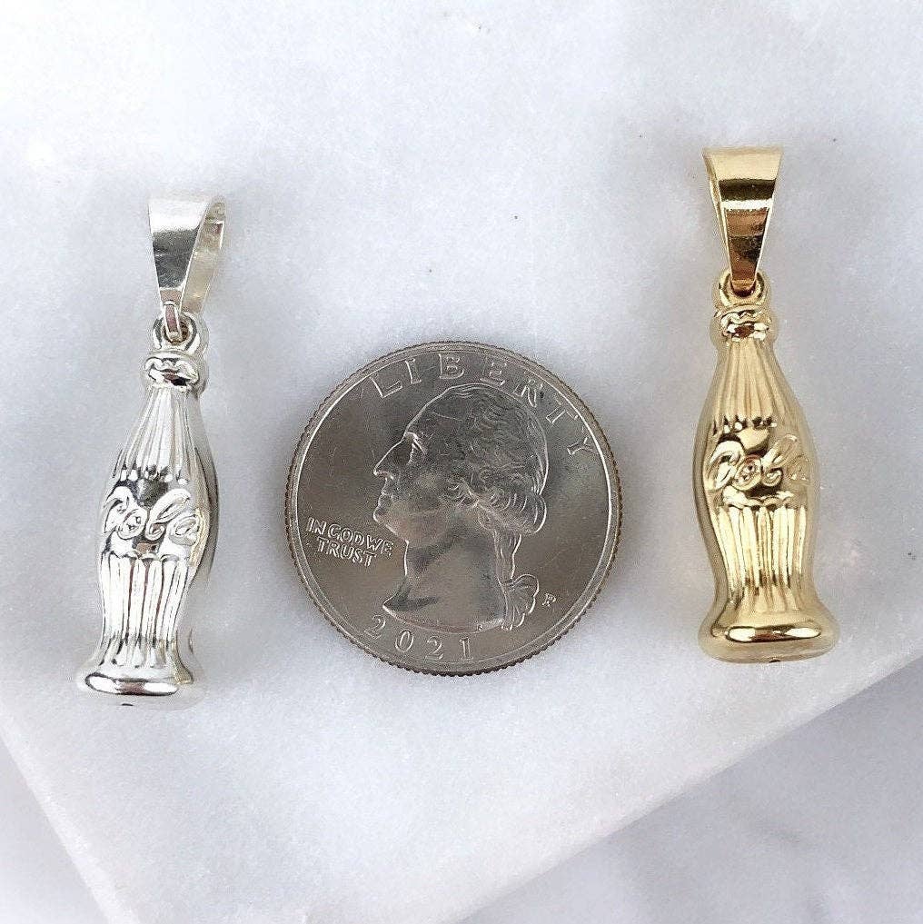 Luxus Accessories - Wholesale Individuele bedel/hanger - 18k goud gevulde cola cola fles hanger3