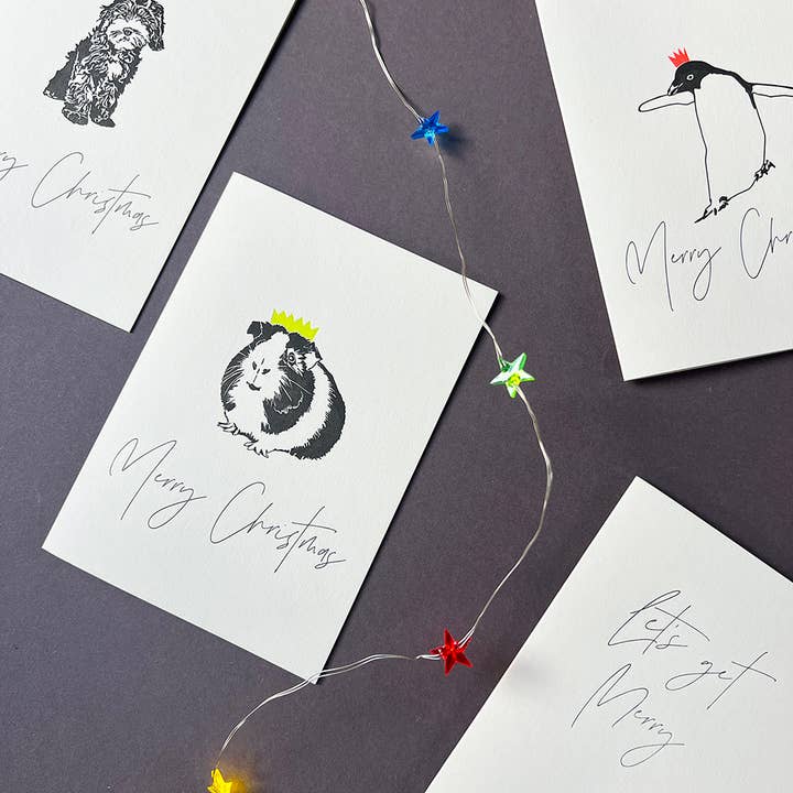 Penguin Ink - Wholesale Christmas Card - Christmas Guinea Pig Card | Christmas Card1