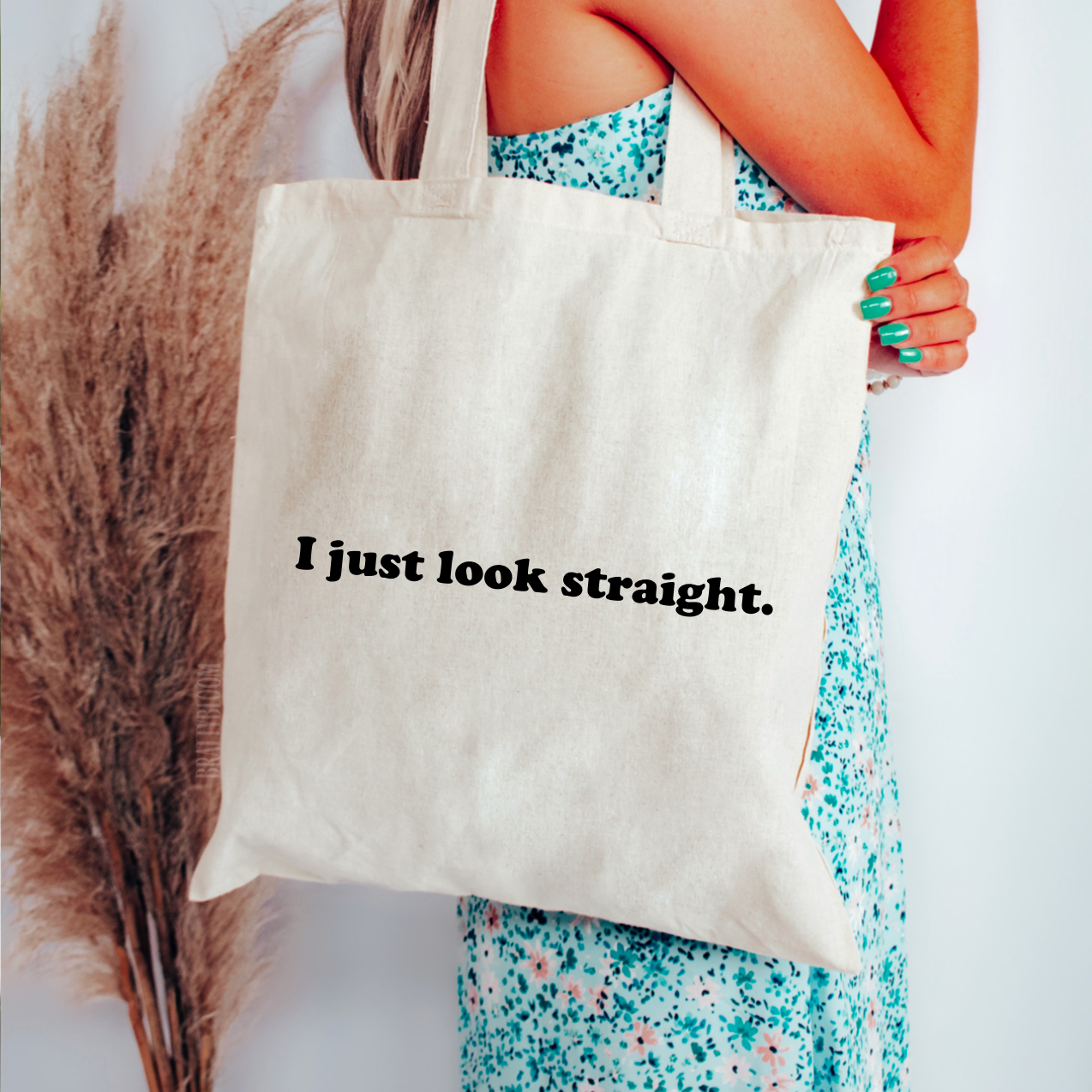 brattybloom - Vente Tote bag – femme - Sac fourre-tout I just look Straight | LGBTQ+ | Queer | Pride Month 2
