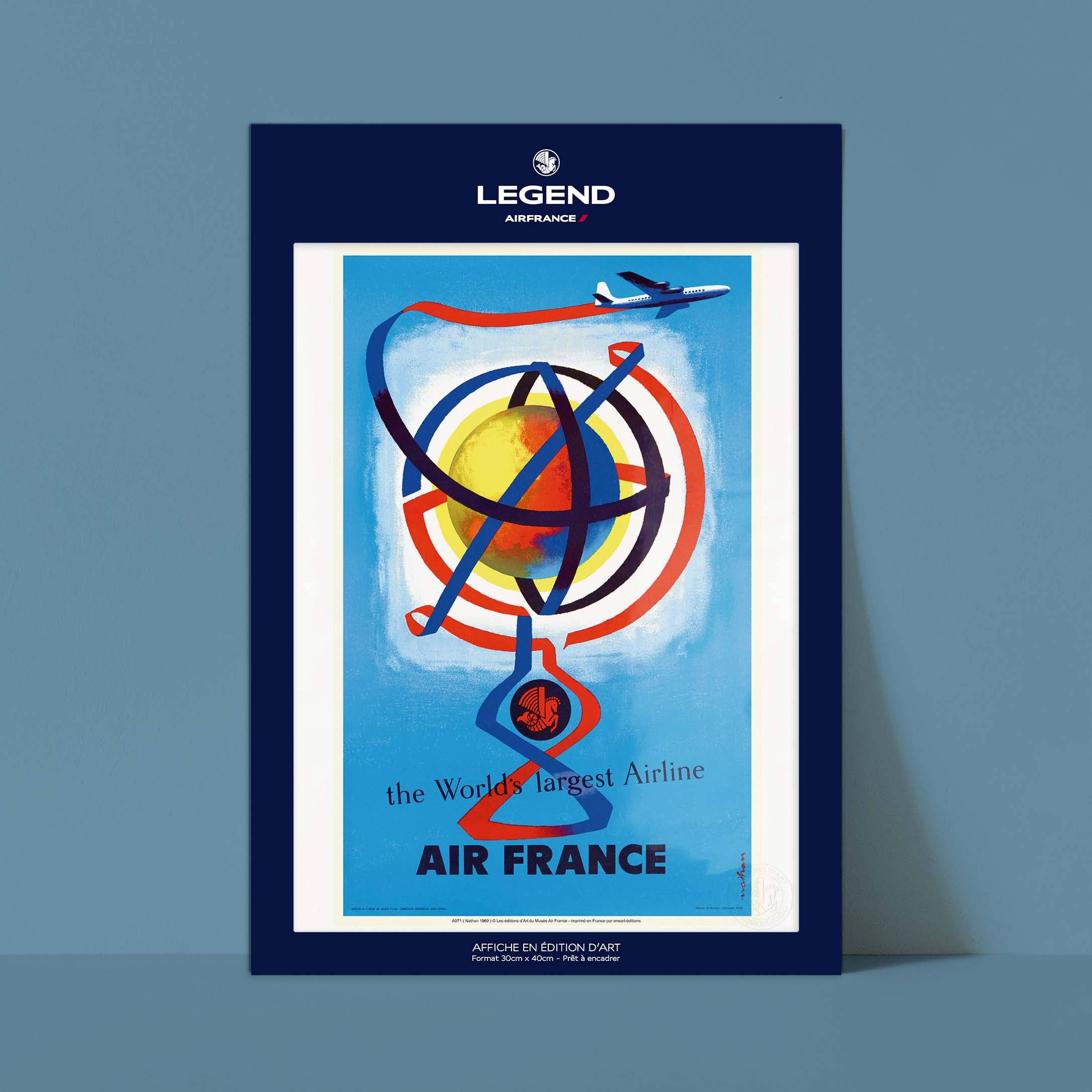 Oneart - Wholesale Poster - Air France Poster / The World's Largest Network - AFL00715