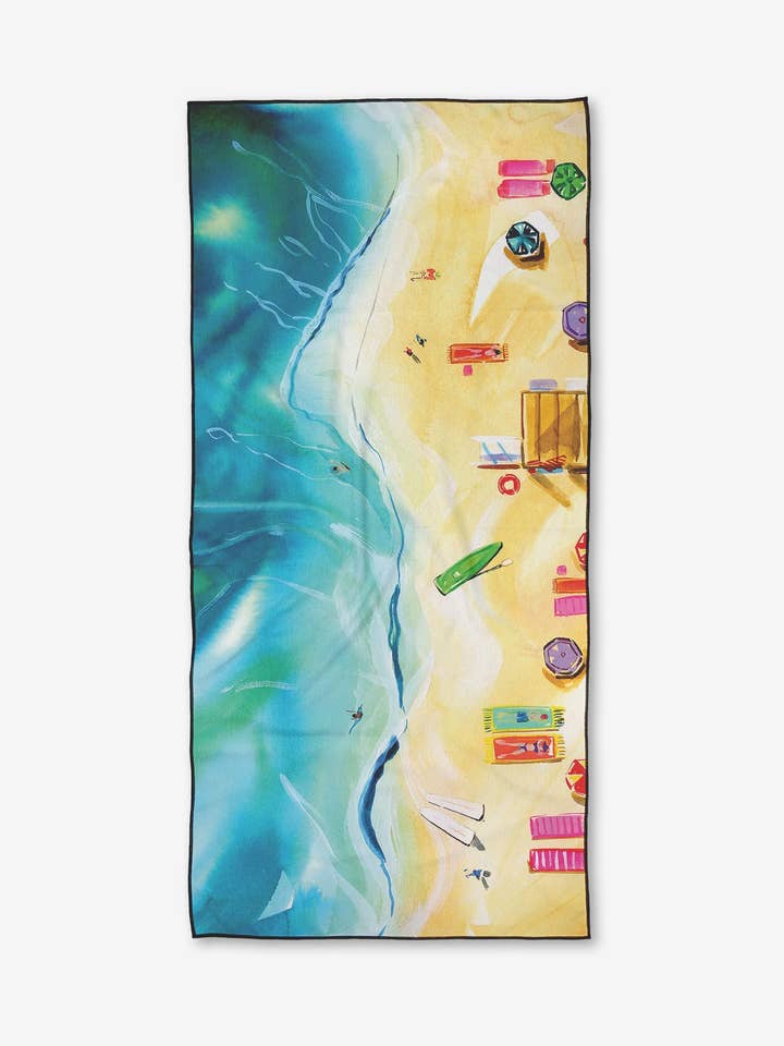 Meet Me in Santa Monica Beach Towel for wholesale by Geometry