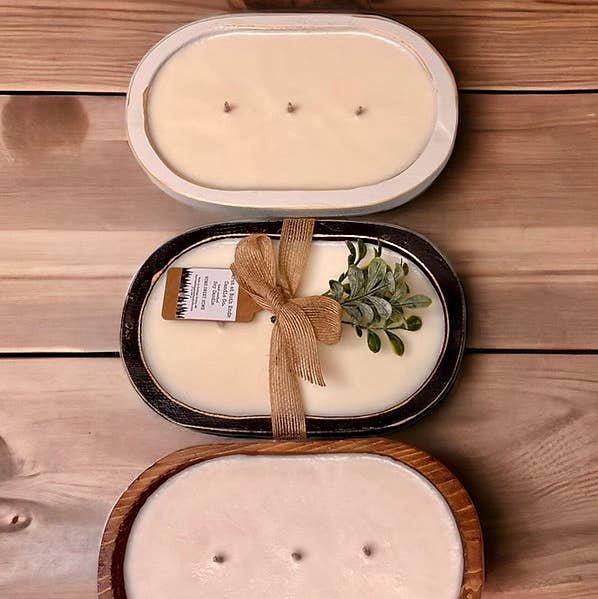 Burnt at Both Ends Candle Co - Wholesale Jar/Filled Candle - 3 Wick Dough Bowl Candle