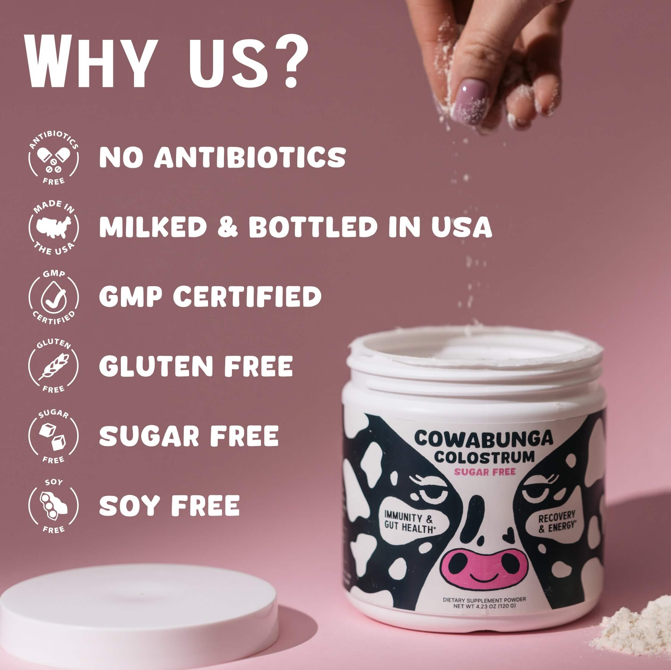 SonoHealth - Wholesale Oral Supplement/Vitamin - Cowabunga Colostrum | True first 6-hour Unaltered Colostrum2