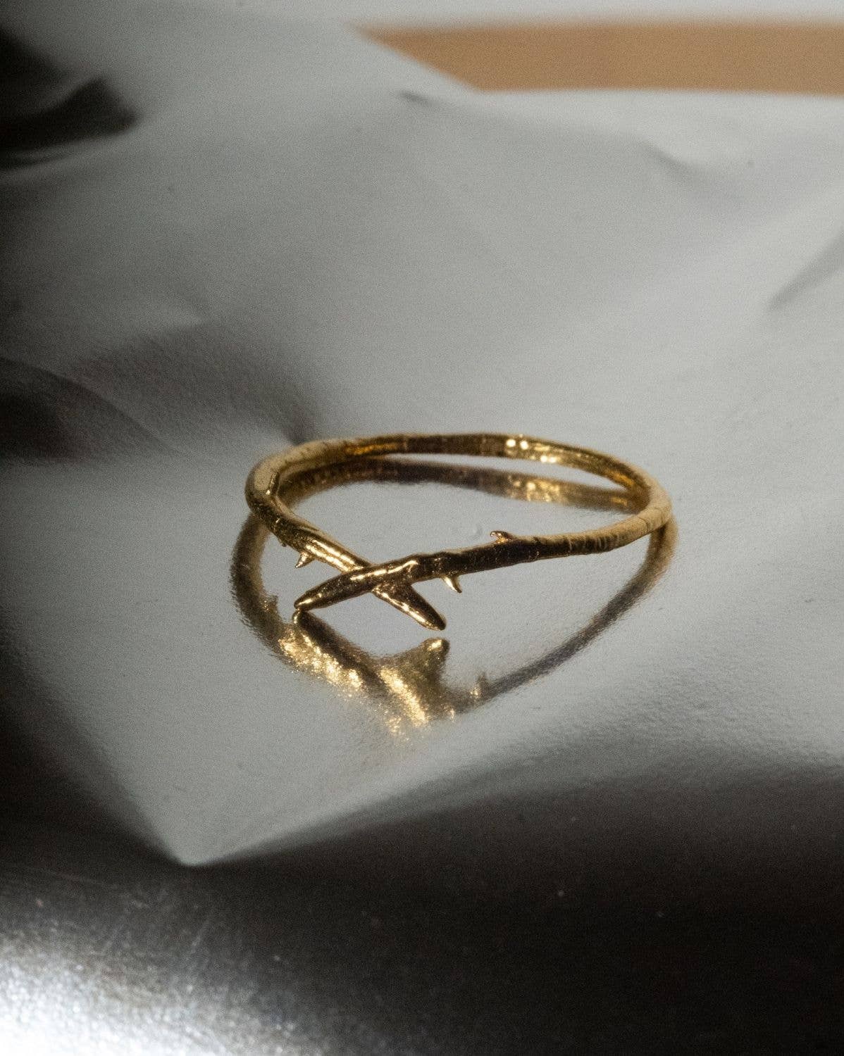 S-kin Studio Jewelry - Wholesale Band/Stacked Ring - Seren Thorn Stacking Ring