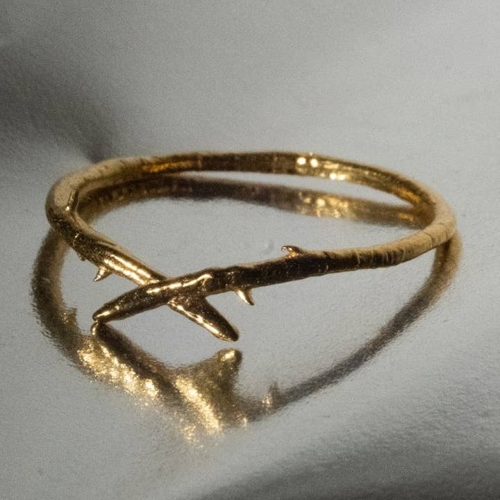 S-kin Studio Jewelry - Wholesale Band/Stacked Ring - Seren Thorn Stacking Ring0