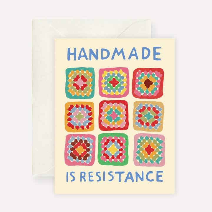 Persika Design Co. - Wholesale Everyday Greeting Card - Handmade is Resistance Greeting Card 0