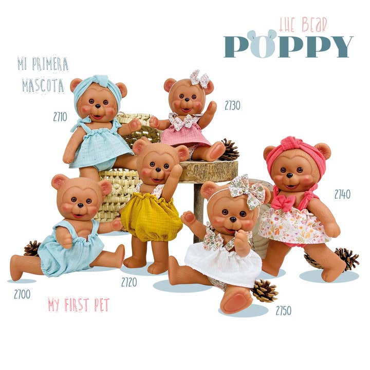 Nines Artesanals d'Onil Dolls - Wholesale Doll - Kids - POPPY BEAR DOLL