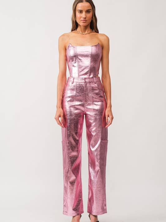 Gaia Pink Corset Top for wholesale by Sofie the Label