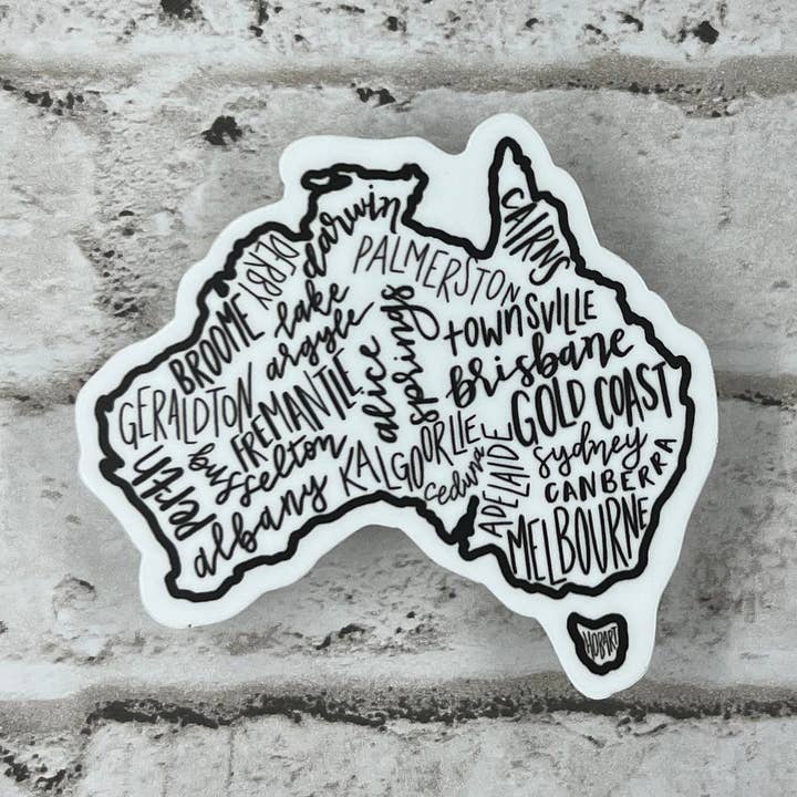 Australia City Vinyl Sticker, Travel Stickers, Macbook Sticker, Laptop Sticker for wholesale by Sonder & Sage