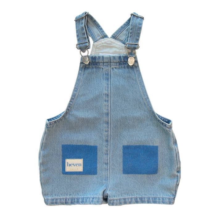 Pocket Print Denim Overalls for wholesale by Heven Child