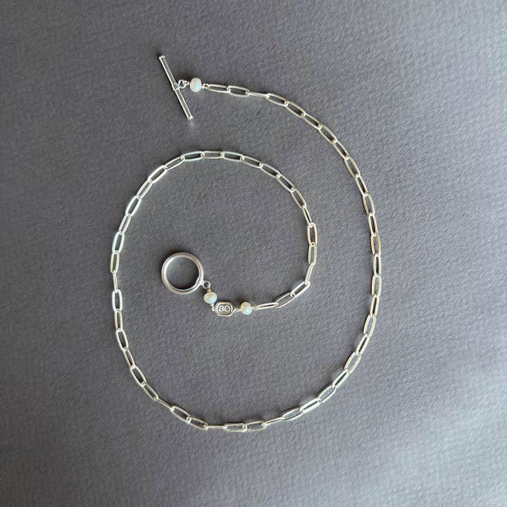 Astor & Orion - Wholesale Link & Chain Necklace - Billie Necklace Silver2