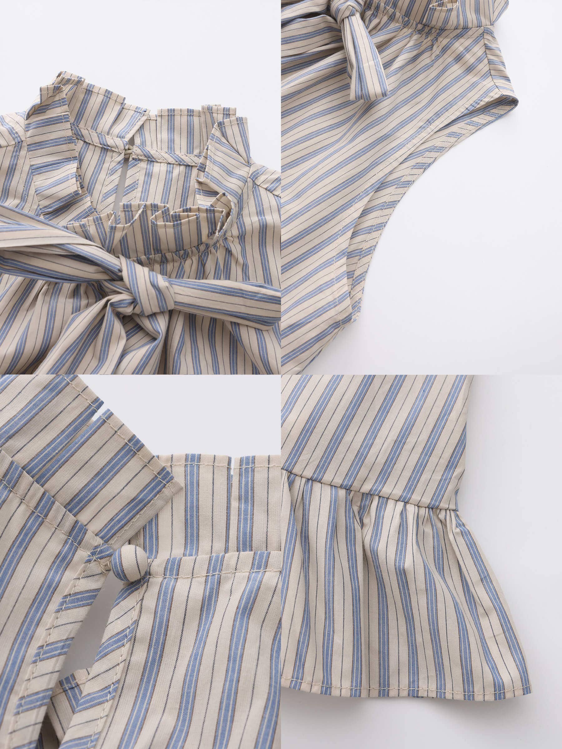 CUBIC - Wholesale Blouse - Women's - Ruffle Stand Collar Tie A-line Tank Top3